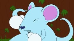  2024 animated anthro biped blue_body blue_nose closed_eyes duo hi_res kindaprudish mammal mario_(series) murid murine nintendo rat rat_funk rodent sex super_mario_rpg 