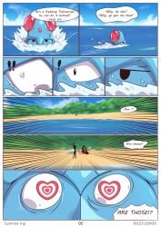  comic english_text furry gardevoir lopunny nintendo page_5 pokemon right_to_left rilex_lenov summer_trip_(comic) tentacool 