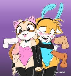  1girls 5boys animal_ears anthro armwear awooga ball_bulge balls big_penis black_clothing blue_clothing blue_eyes blush blush_lines blushing_profusely bodily_fluids bow_tie brown_body brown_eyes brown_fur brown_nose bulge bunny_costume camel_toe canid canine cat_costume cheek_tuft chest_tuft choker clothed clothing collar collarbone constricted_pupils costume cream_the_rabbit creases disembodied_penis dripping duo ear_piercing ear_ring elbow_gloves embarrassed erect_nipples eyelashes facial_tuft fake_cat_ears fake_ears fake_rabbit_ears female fox frown fur gangbang genital_fluids genital_outline genitals girly glistening glistening_eyes gloves group group_sex hair hand_holding handwear headgear headwear hi_res imminent_sex jewelry lagomorph leggings legwear leotard leporid lips lipstick love_handles makeup male male/female mammal multicolored_body multicolored_fur multiple_penises navel navel_outline necklace nervous nervous_sweat nipple_outline nipples penile_spines penis penis_outline piercing pillothestar pink_clothing playboy_bunny poking precum precum_drip pupils purple_background rabbit saggy_balls sega sex shy side_by_side simple_background small_penis small_pupils sonic_(series) sonic_the_hedgehog_(series) sweat tails tan_body tan_fur thick_bottom_lip thick_thighs tight_clothing tights tuft two_tone_body two_tone_fur two_tone_tail vein veiny_penis video_games white_body white_fur wide_hips yellow_body yellow_fur young 