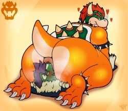  absurd_res anal anthro anus ass big_butt blush bodily_fluids bowser bracelet butt_grab butt_heart butt_sniffing canid canine canis claws collar domestic_dog duo facesitting fur green_body green_fur hair hand_on_butt heart herding_dog hi_res horn jewelry koopa looking_back male male/male mammal mario_(series) miscellanea404 musk nintendo nose_to_anus oral orange_body orange_skin overweight overweight_anthro overweight_male pastoral_dog pillow pink_eyes puffy_anus purple_hair red_eyes red_hair rimming scales scalie sex shell signature simple_background sniffing spiked_bracelet spiked_collar spiked_shell spikes spikes_(anatomy) sweat sweaty_anus sweaty_butt sweaty_legs sweaty_thighs tan_body tan_fur tan_skin teeth tongue tongue_out video_games welsh_corgi 