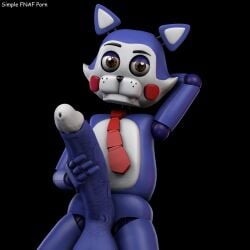  animatronic big_penis candy_(fnac) cat domestic_cat feline five_nights_at_candy&#039;s holding_penis male male_only penis 