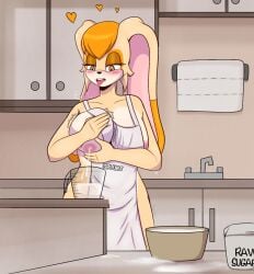  1girls 2022 2d 2d_(artwork) ahe_gao anthro apron areola_slip areolae big_breasts blush bowl breast_squeeze breasts digital_media_(artwork) female female_only flour flyingtrace furry heart kitchen lactating lactation lagomorph large_breasts measuring_cup milf milk mixing_bowl mother naked_apron rabbit rabbit_ears self_upload solo solo_female sonic_(series) sweat two_tone_fur vanilla_the_rabbit 