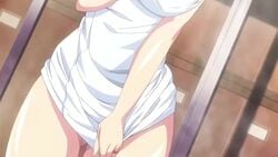  1boy 1girls animated arima_shiori bath bathing bathroom blush cum curvaceous curvy ejaculation embarrassed heartful_maman hentai huge_breasts incest large_breasts married mature_female milf mosaic_censoring open_mouth sound step-incest stepmother stepson towel video voice_acted washing wedding_ring 