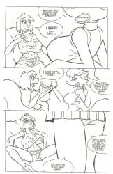  anthro black_and_white comic english_text furry greg_panovich speech_bubble tagme text 