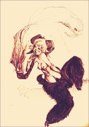  breasts dancing female muura nude pipe pipe_smoking satyr sketch 