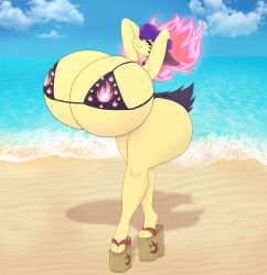  anthro ass beach big_ass big_breasts breasts female female_only glasses hisuian_typhlosion huge_ass huge_breasts large_breasts nintendo platform_footwear platform_heels pokemon suiikax tagme thick_thighs typhlosion wedge_heels wide_hips 