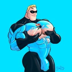  biceps big_bulge big_chest big_cock big_pecs big_penis blue blueboybara bob_parr bodysuit bulge bulging_biceps caucasian caucasian_male daddy dilf disney huge_bulge huge_chest huge_cock huge_pecs huge_penis male male_only masked mr._incredible muscle_growth muscles muscular muscular_male pec_squeeze pecs penis_outline pixar ripped_bodysuit ripped_clothing standing superhero the_incredibles 