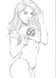  crop_top jean_grey marvel marvel_comics marvel_girl panties phoenix_(x-men) underwear x-men 