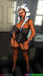  1girls 3d ahsoka_tano alien alien_girl alien_humanoid alternate_breast_size artist_name athletic athletic_female background big_breasts black_clothing bottom_heavy breasts bust busty chest cleavage clone_wars curvaceous curvy curvy_figure detailed_background digital_media_(artwork) eyebrows eyelashes eyes female female_focus female_only fit fit_female front_view full_body garter_straps hair hand_on_hips heels hips hourglass_figure huge_breasts humanoid indoors jedi large_breasts legs lingerie lips lower_body lucasfilm mature mature_female n3dwanimantion nick_king orange-skinned_female orange_body orange_skin pose science_fiction shoes slim slim_waist socks solo standing star_wars star_wars_rebels stockings thick thick_hips thick_legs thick_thighs thighs togruta top_heavy top_heavy_breasts underwear upper_body voluptuous voluptuous_female waist 