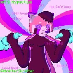  absurd_res ailurid ambiguous_gender anthro disembodied disembodied_balls group hi_res hrelterskrelter hypno_eyes hypnosis male male/ambiguous male_only mammal mind_control red_panda solo trio 