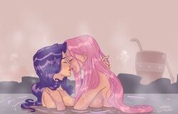  fluttershy_(mlp) friendship_is_magic humanized my_little_pony rarity_(mlp) smooth_skin yamino 